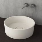 Bocchi Vessel 38 cm Parlak Bisküvi Yuvarlak Lavabo