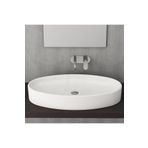 Bocchi Vessel Elips Çanak 85 cm Parlak Beyaz Lavabo