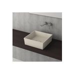 Bocchi Vessel Tezgah Üstü Dikdörtgen 60x38 cm Parlak Beyaz Lavabo