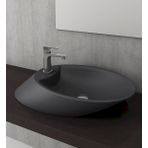 Bocchi Vessel Yatay Çanak 72 cm Mat Antrasit Lavabo