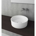 Bocchi Vessel Yuvarlak 38 cm Parlak Beyaz Lavabo