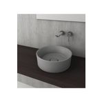 Bocchi Vessel Yuvarlak Çanak 38 cm Mat Gri Lavabo