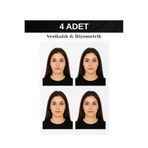 Böcek Medya 4 Adet Vesikalık & Biyometrik Fotoğraf Baskısı
