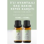 Boco 2'li Avantajlı Paket Kepek Karşıtı Çay Ağacı Yağı & Okaliptus %100 Saf Uçucu Yağı Aromaterapi (20ml)