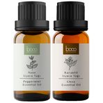 Boco Born In Cosmetics 2'li Avantajlı Paket Ağız Bakım Karanfil ve Nane Uçucu Yağı,%100 Saf Aromaterapi Yağları / 20 ml