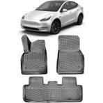 Bod Tesla Model Y 3D Havuzlu Paspas 2020-SONRASI Juniper Uyumlu - Siyah