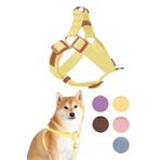 BODDLELANG Y Tipi Kolay Yürüyen Köpek Koşum Takımı Büyük Köpekler için Çekme Yok | Köpekler için Kaçış Korumalı Koşum Takımı | Ayarlanabilir Büyük Mavi Köpek Koşum Takımı Çekmez Ağır Hizmet (Sarı,