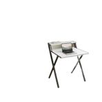 Bodo Metal Ayaklı Laptop Masası Katlanır Çalışma Masası Raflı Masa Katlanır Laptop Sehpası, Siyah - Beyaz