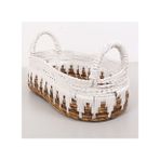 Bodrum 40x20x20 cm. Doğal Abaka El Yapımı Oval Sepet