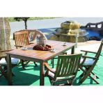 Bodrum 90 X 180 Ahşap Bahçe Balkon Masası - Sabit Ayaklı Gürgen Masa