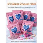 Bodrum Asel kızlara özel mini 6’lı Sürpriz Oyuncak Paketi - Pembe