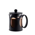 Bodum kenya kahve hazırlayıcı (French Press sistemi, kalıcı paslanmaz çelik filtre) siyah, Siyah, 0,5L