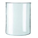 Bodum Spare Beaker Yedek Bardak, Dökme Ağızsız, Kahve Makinesi İçin, 3 Bardak, Saydam, 01-11080-10