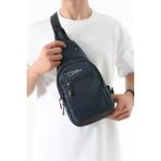 Body Bag Çanta Sırt Çantası Erkek Göğüs Çantası Fonksiyonel Kullanım Badybag 27*15 cm - 27 x 15 cm - Lacivert