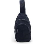 Body Bag Göğüs Çantası Klinkır Kumaş Çok Cepli 30*18 cm Bady Bag Sırt Çantası Hafif Kumaş - 30 x 18 cm - Siyah