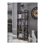 Body Gym Helina 5 Raflı Kitaplık Metal Ayaklı Ofis Rafı Çok Amaçlı Dolap 180X60 - Atlantik Çam