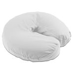 Body Linen Simplicity Poli Pamuk Masaj Yüzü Beşik Kılıfı (Beyaz, 10'lu Paket) - Sık Kullanım ve Yıkama için Temiz, Canlı Kumaş, Solmaz ve Lateks İçermez, Tüm Standart Masaj Masalarına Uyar