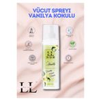 Body Mist Vanilla - Vücut Spreyi, Vanilya Kokulu, 200 ml LAULAU006