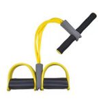 Body Trimmer 4 Lastikli Egzersiz Aleti El Ayak Direnç Yayı Lastiği Sarı