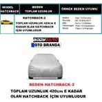 Bodygard Oto Branda Araca Özel Bedenli Hatchback Araba Brandası,su Geçirmez Branda - Hatchback-2