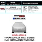 Bodygard Oto Branda Araca Özel Bedenli Sedan Araba Brandası,su Geçirmez Branda - SEDAN-2 Toplam Uzunluk 450cm