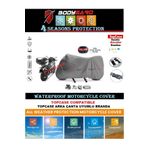 BODYGARD Peugeot XP400 Allure Motosiklet Branda - Gri Renk - Arka Çanta Uyumlu XP400 allure