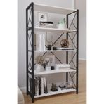 bodygym 5 Raflı Geniş Kitaplık Metal Ofis Rafı 80x160 Geniş Raflı Çok Amaçlı Kiler Rafı Ayakkabılık