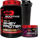 Bodymax Gold Whey Protein Tozu 960 gr Çikolata Aromalı + Creamax Kreatin 120 gr + Shaker - Çikolatalı