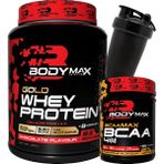 Bodymax Gold Whey Protein Tozu 960 gr Çikolatalı + Bcaamax Bcaa 585 gr Ananslı + Shaker