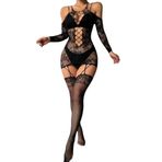 BODYSTOKİNG JARTİYER VÜCUT ÇORABI SEKSİ İÇ ÇAMAŞIRI KADIN ELBİSE ETEK İÇİ GİYİM