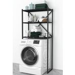 Bofigo 3 Raflı Bendir Banyo Çamaşır Makinası Üstü Düzenleyici Metal Raf