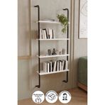 Bofigo 4 Raflı Duvara Monte Kitaplık Beyaz
