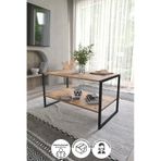 Bofigo 50x90 Metal Orta Sehpa Dikdörtgen Orta Sehpa Raflı S