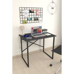 Bofigo 60X90 cm Çalışma Masası Bilgisayar Masası Ofis Ders Yemek Masası Hugo Antrasit - Y: 75 cm D: 60 cm G: 90 cm