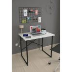 Bofigo 60X90 Cm Çalışma Masası Bilgisayar Masası Ofis Ders Yemek Masası Hugo Beyaz