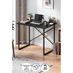 Bofigo 60x90 Cm Çalışma Masası Bilgisayar Masası Ofis Ders Yemek Masası Hugo Siyah