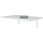 Bofigo 72x45 cm Beyaz Duvara Monteli Katlanır Mutfak Balkon Çalışma Masası