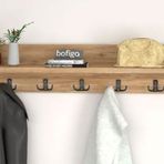 Bofigo 80 cm Çam Duvar Elbise Askısı Portmanto