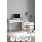 Bofigo Çalışma Masası Fonksiyonel Çalışma Masası Ofis Masası Beyaz - 140