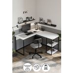 Bofigo Çalışma Masası Ofis Masası Köşe Masa Bilgisayar Masası Odin Beyaz