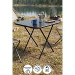 Bofigo Katlanır Masa Balkon Bahçe Kamp Masası Piknik Masası Gardenflex Masa 60X80 cm Siyah