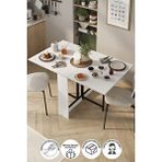Bofigo Mutfak Masası Katlanır Masa Yemek Masası Mutfak Masası Viyana Beyaz