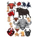 Boğa Sticker Set-2 15 Parça Telefon, Tablet, Defter, Laptop Sticker