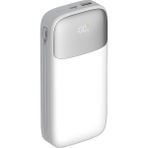 Boğazören Kendinden Çoklu Kablolu 20.000 mAh Hızlı Şarj Type-C Scp 20W 22.5W Beyaz Powerbank