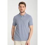 Boggee Pedso Erkek Antrasit Italyan Yaka Çekmez Likralı %100 Pamuklu Kumaş Slim Fit Polo Yaka Tişört