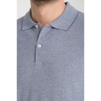 Boggee Pedso Erkek Atrasit İtalyan Yaka Çekmez Likralı%100 Pamuklu Kumaş Slim Fit Polo Yaka Tişört Antrasit 3XL