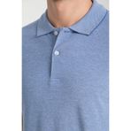 Boggee Pedso Erkek Mavi İtalyan Yaka Çekmez Likralı%100 Pamuklu Kumaş Slim Fit Polo Yaka Tişört Mavi L