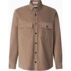 Bogner Heiko Lüks Günlük Stil, Erkek Kadife Gömlek - Kahverengi - 2XL