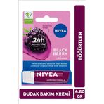 Böğürtlen Dudak Bakım Kremi Ve Parlatıcısı 4.8Gr, Nemlendirici, Hafif Bordo Işıltı, Pürüzsüz Dudak