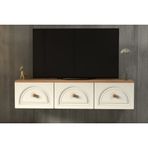 BOHEM 135 CM 3 KAPAKLI DUVAR TV ÜNİTESİ MDF KAPAK
